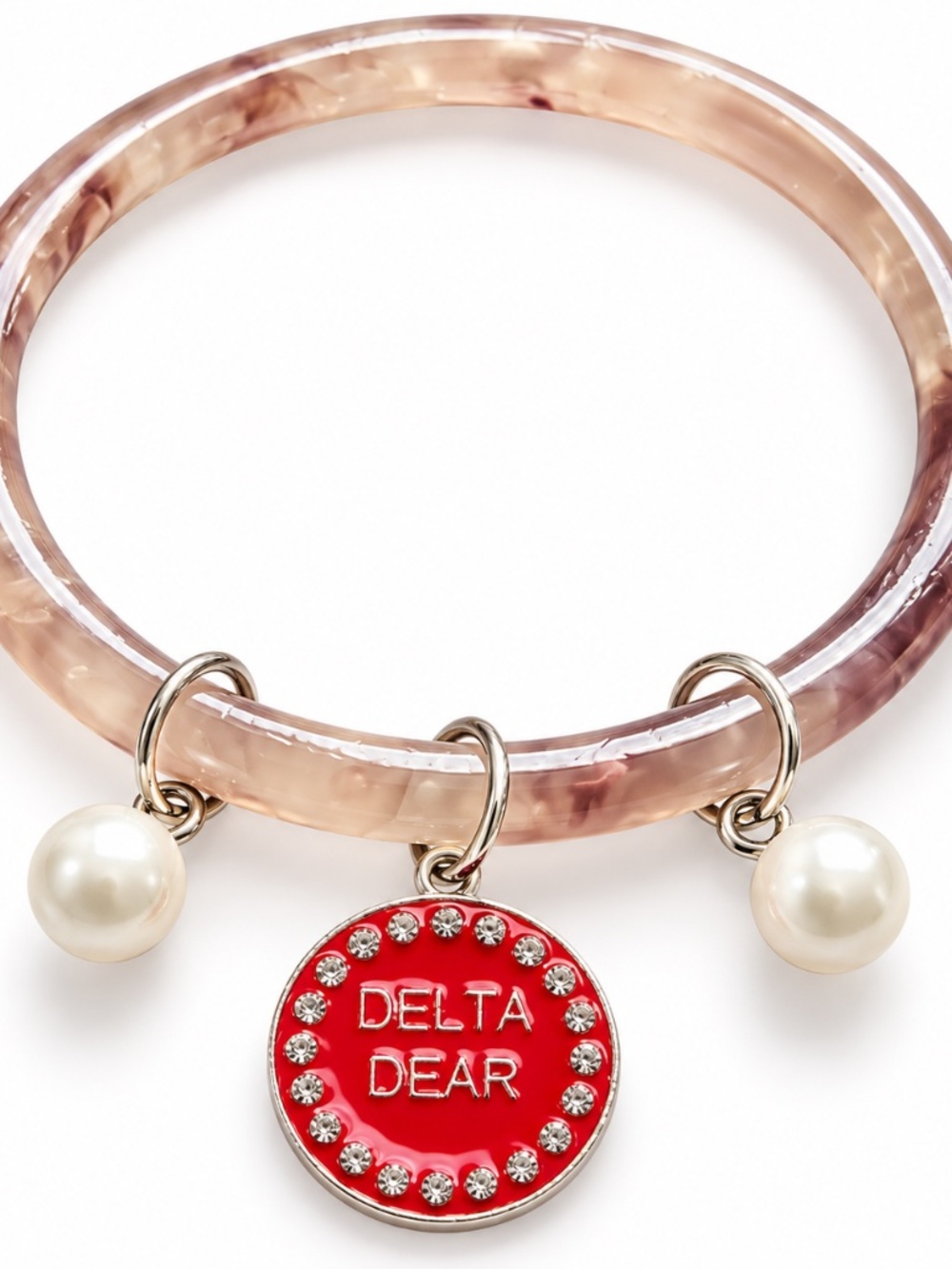 Purple Delta Dear Bangle Bracelet
